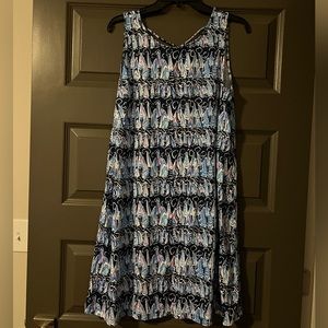 EUC Lilly Pulitzer Kristen dress- low tide - size L